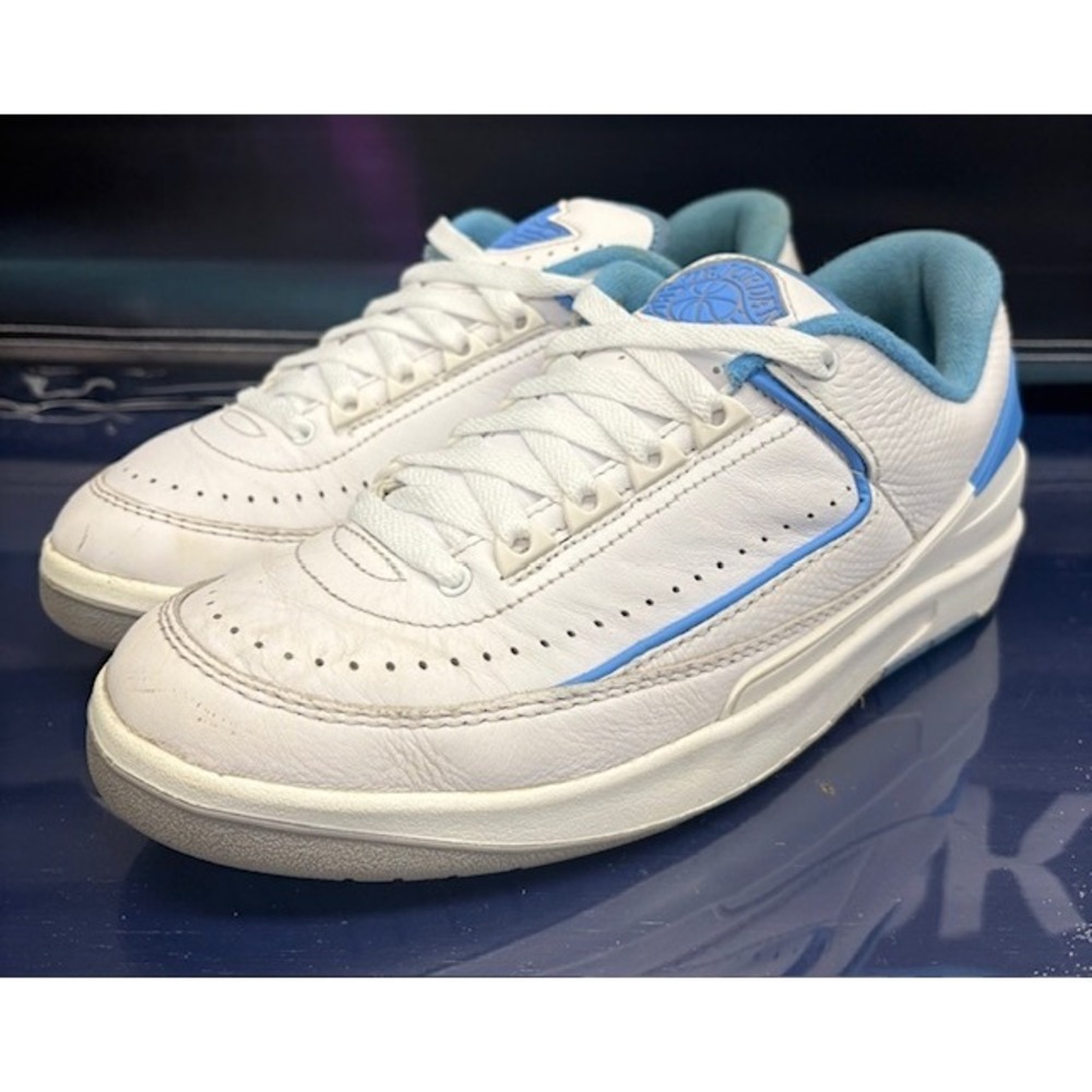 Jordan 2 Retro Low UNC White Light Blue (2023) FJ6869-104 Youth Sneakers size 7Y